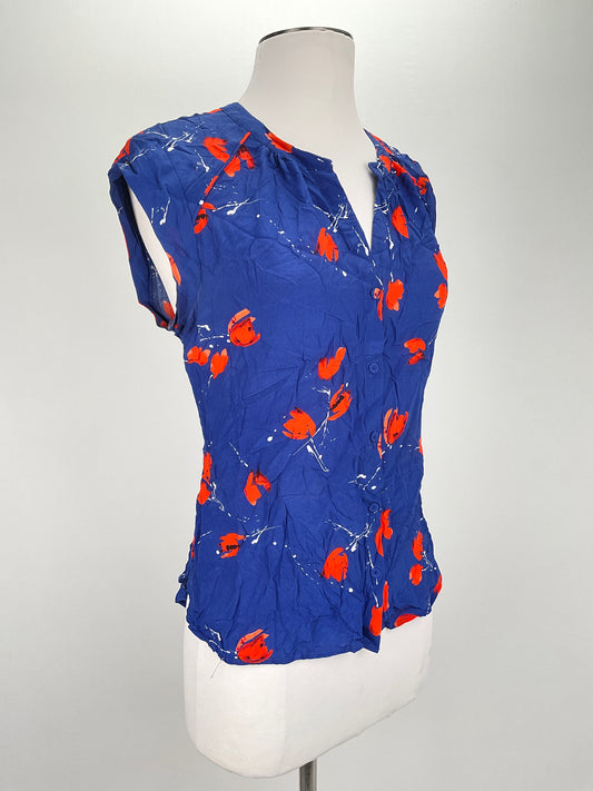 Blusa Azul Floral Daniel Rainn