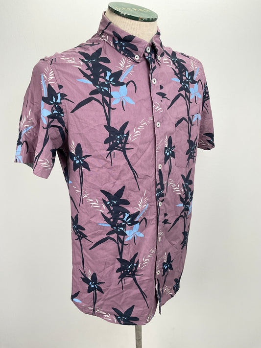 Camisa Marron Floral Sunrise Kingdom
