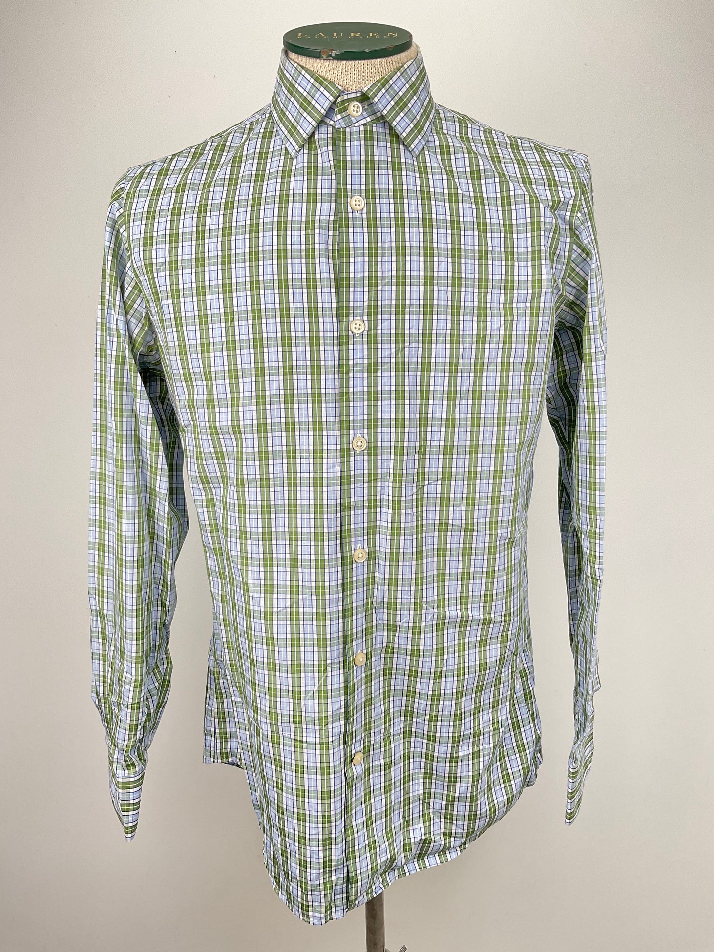 Camisa Verde de Cuadro Banana Republic