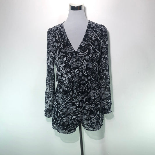 Enterizo Negro de Flores Emerald Sundae