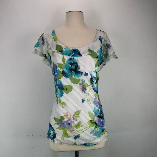 Blusa Blanco De Flores Cato