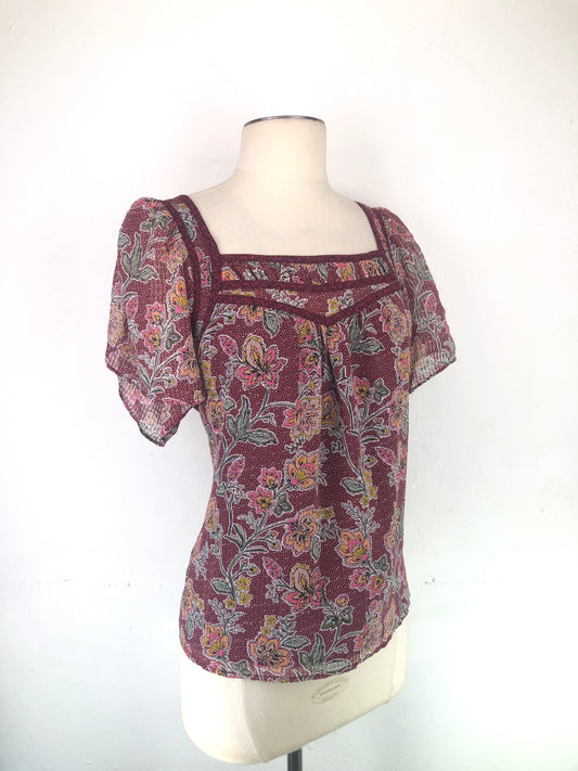 Blusa Rojo vino de Floral Loft