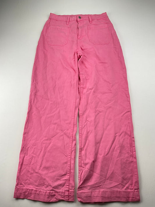 Pantalon Palazzo Rosado Wide Leg