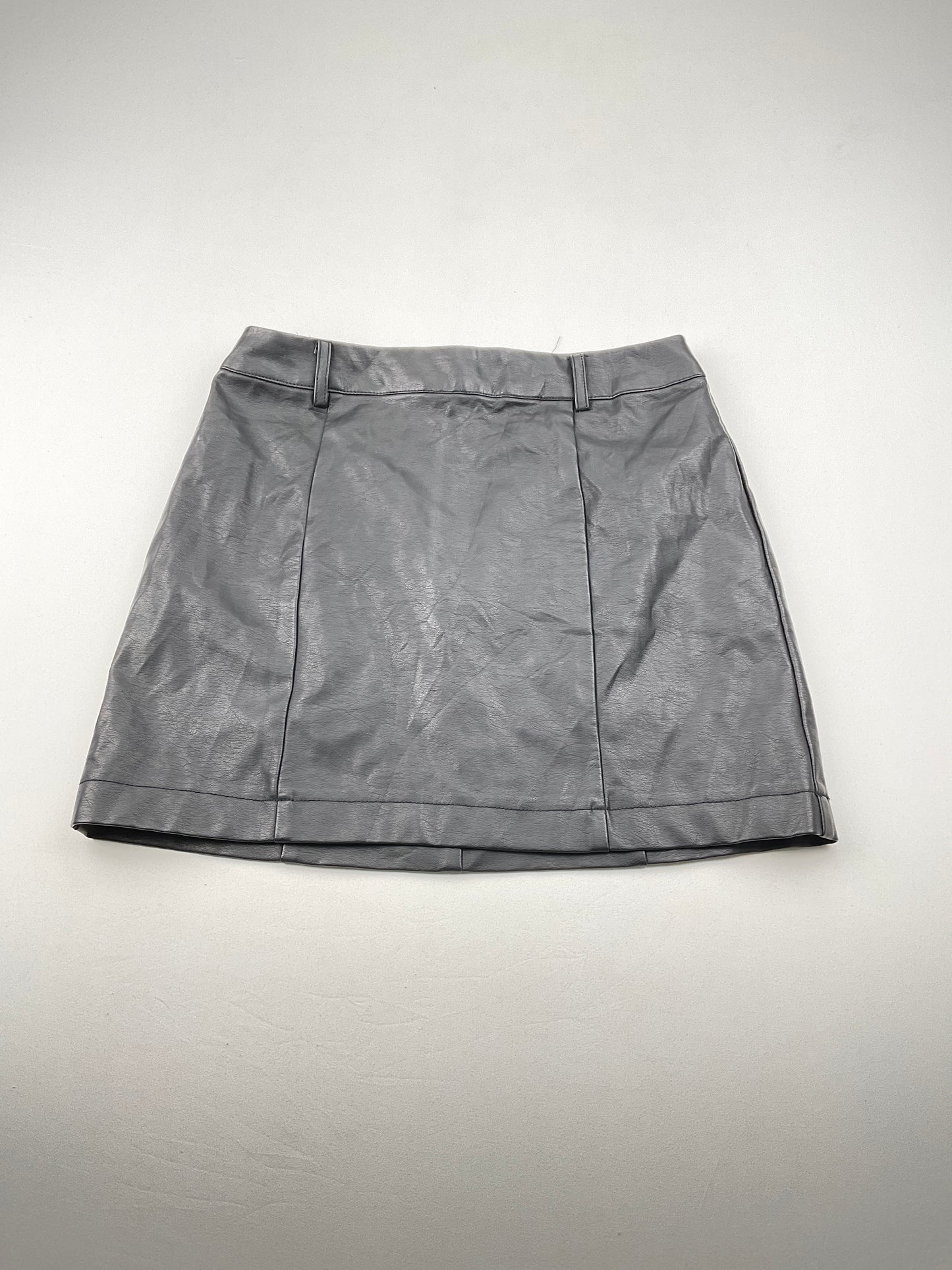 Falda Leder Negro Forever 21