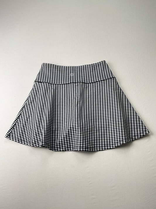 Falda Gris de Cuadro Vogo