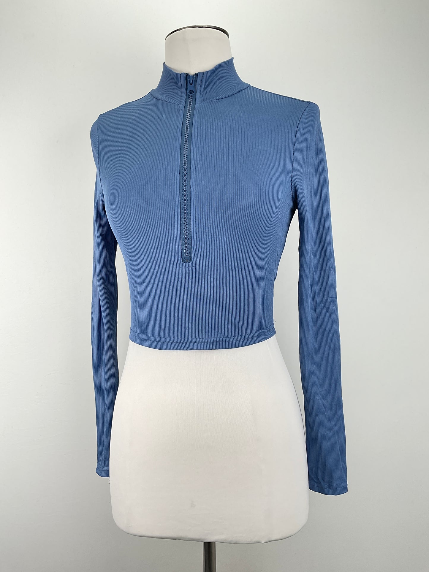 Blusa Gris Azulado Shein