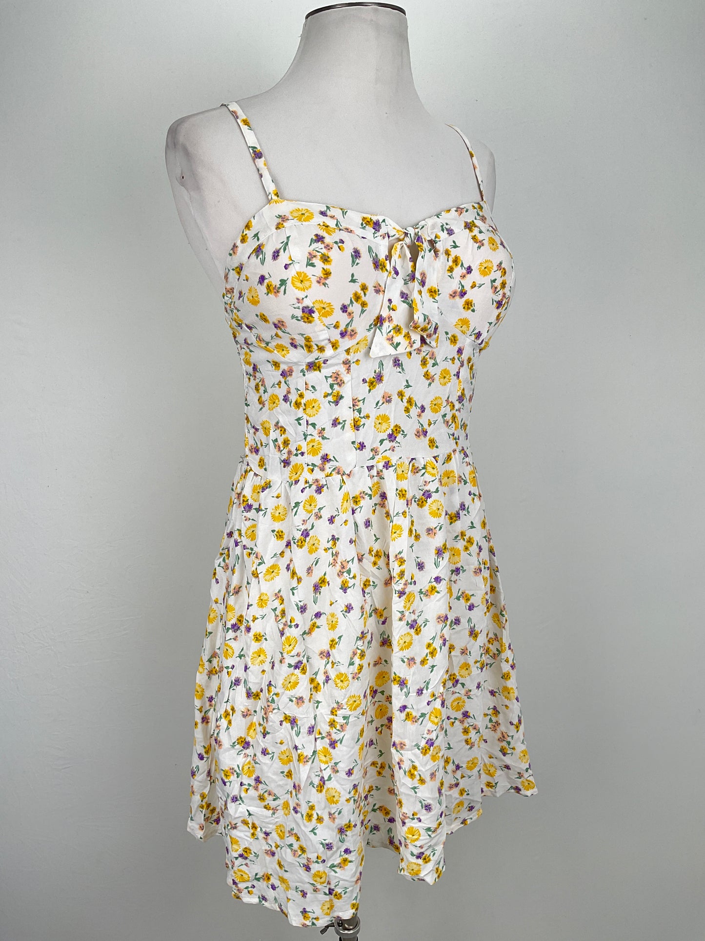 Vestido Blanco Floral Jolie Joy