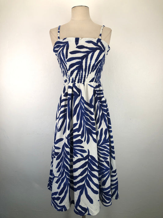 Vestido Azul de Flores HM