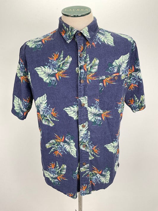 Camisa Azul marino Floral Variangis