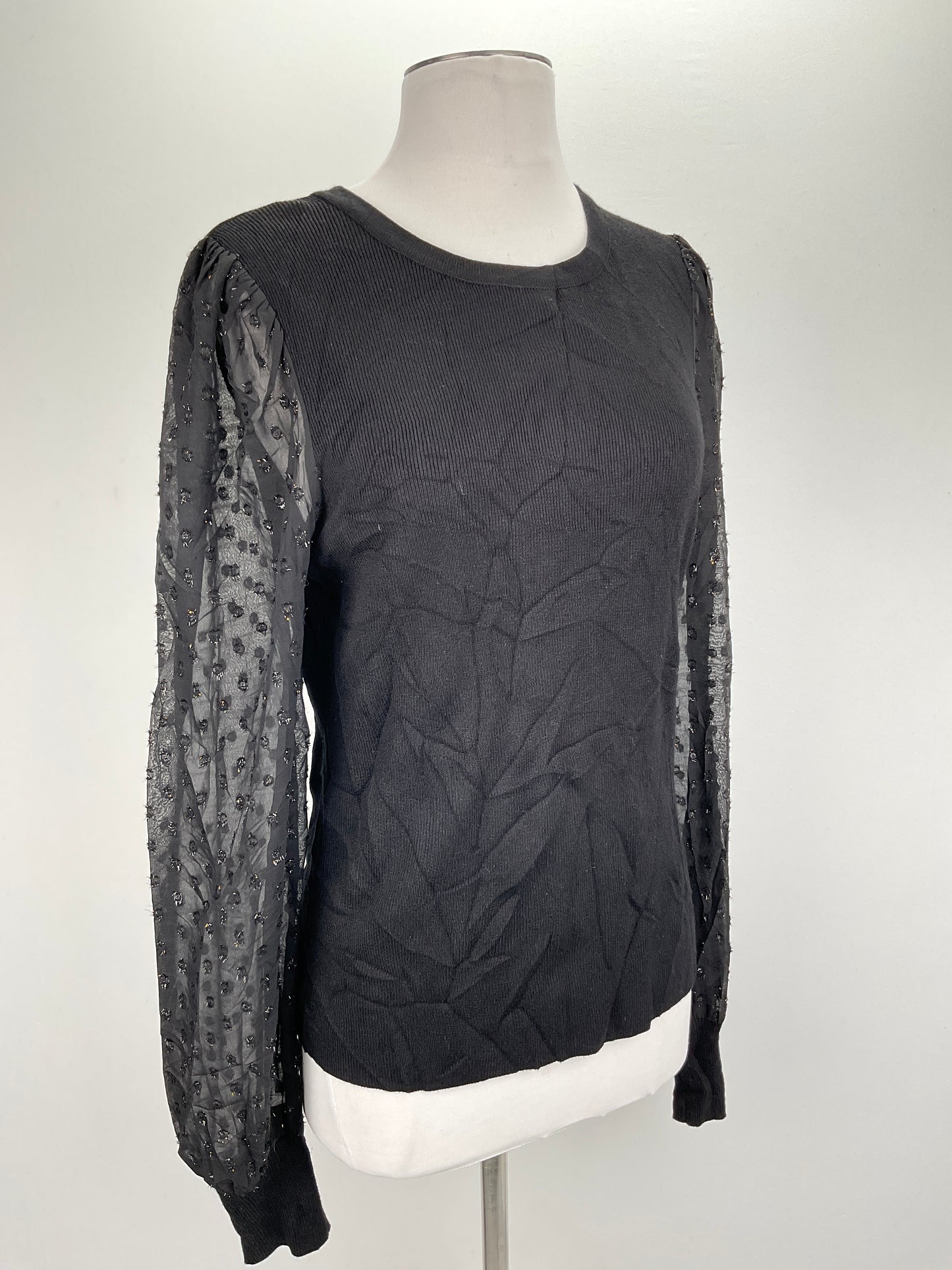Blusa Negro Floral Carmen