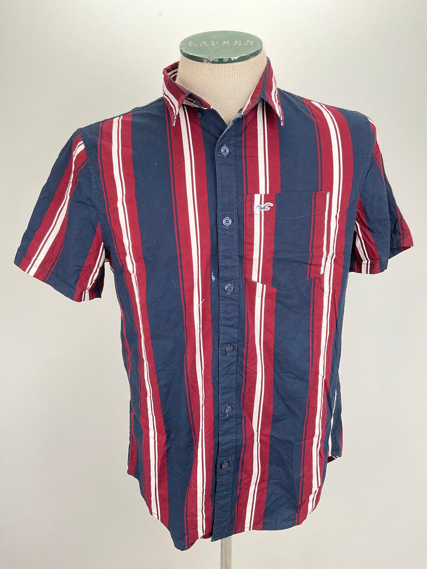 Camisa Azul marino de Rayas Hollister