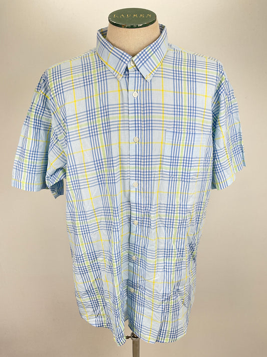 Camisa Azul claro de Cuadro Haggar