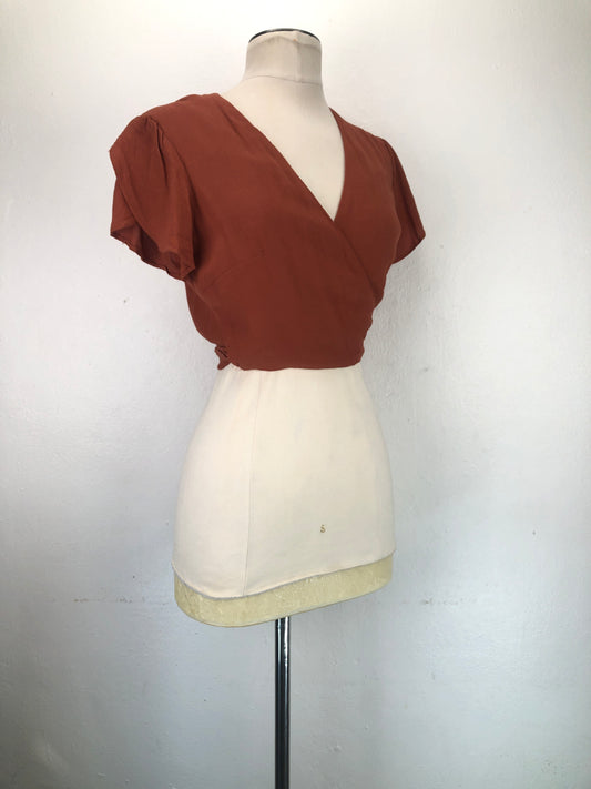 Blusa Marron Forever 21