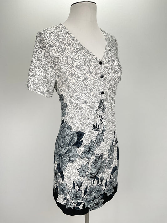 Blusa Gris Floral Bai Sheng Gt