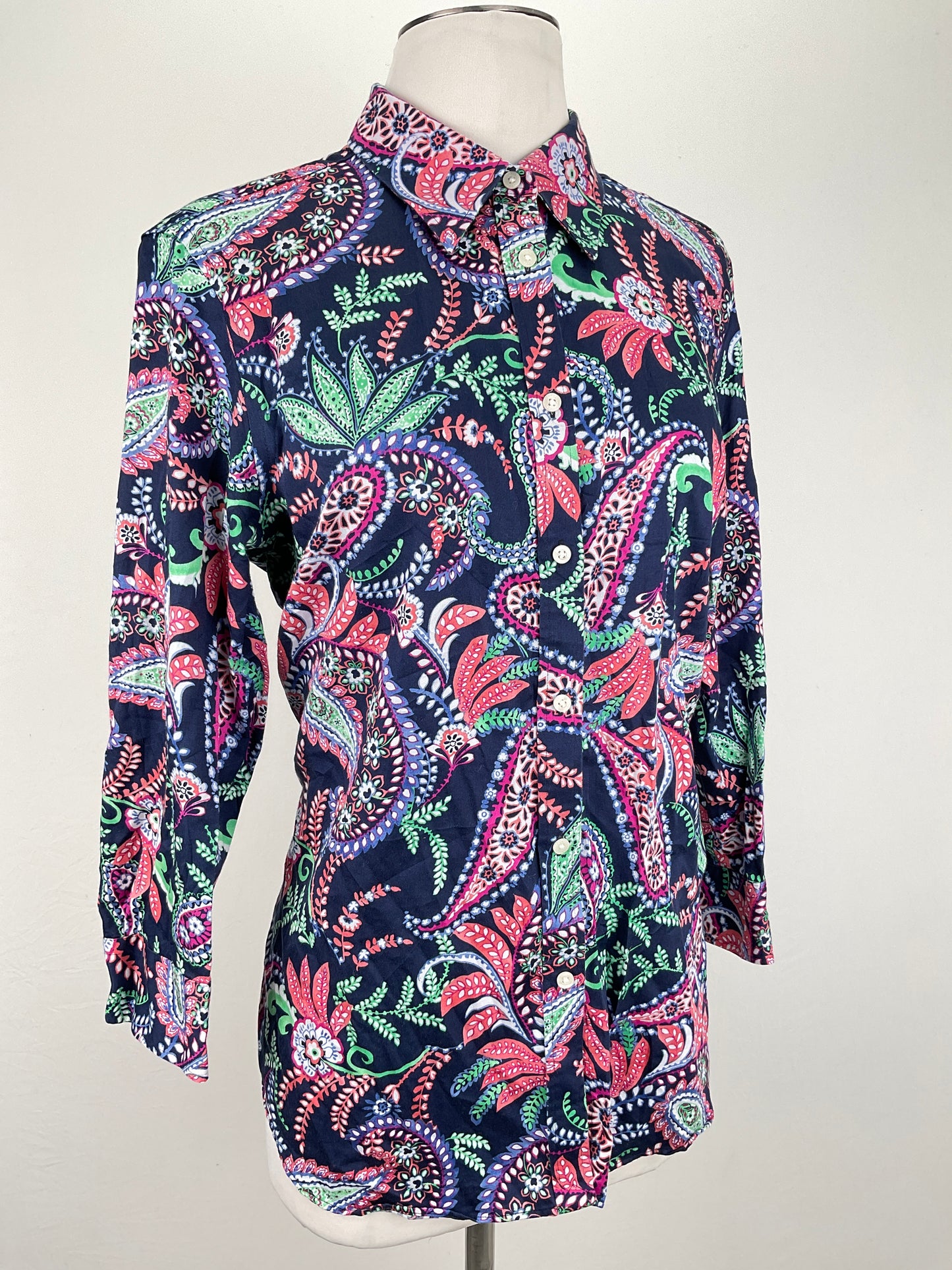Camisa Azul marino Floral Chaps