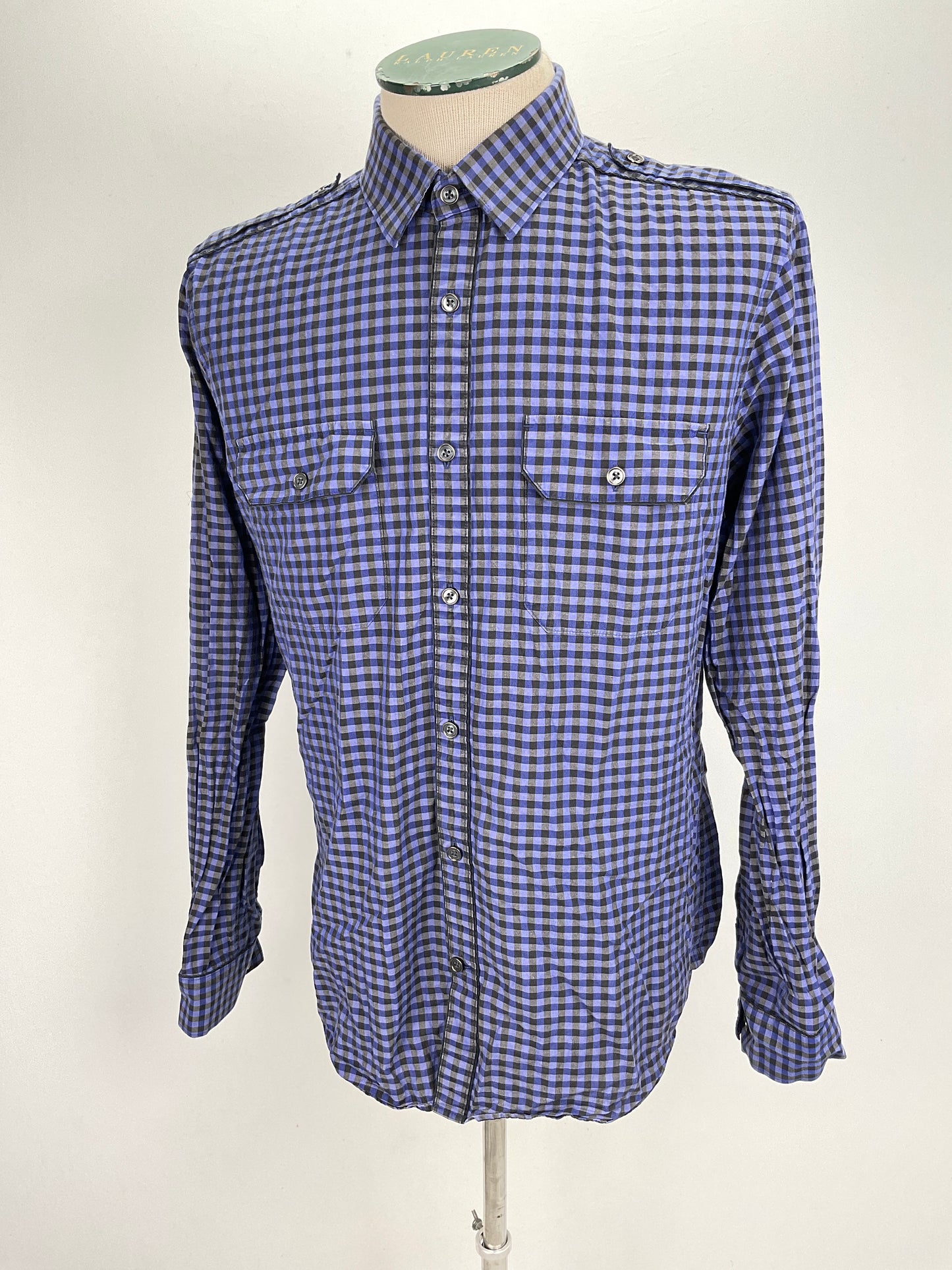 Camisa Azul marino de Cuadro  Express