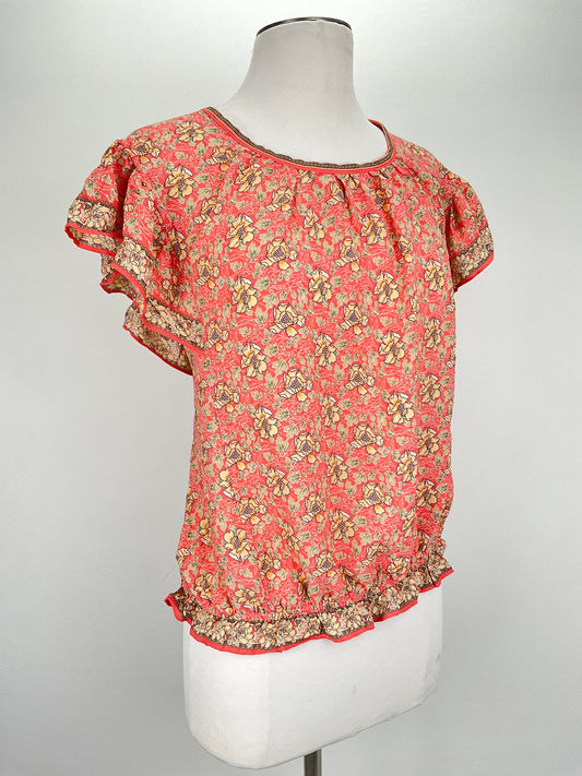 Blusa Naranja Floral Max Studio
