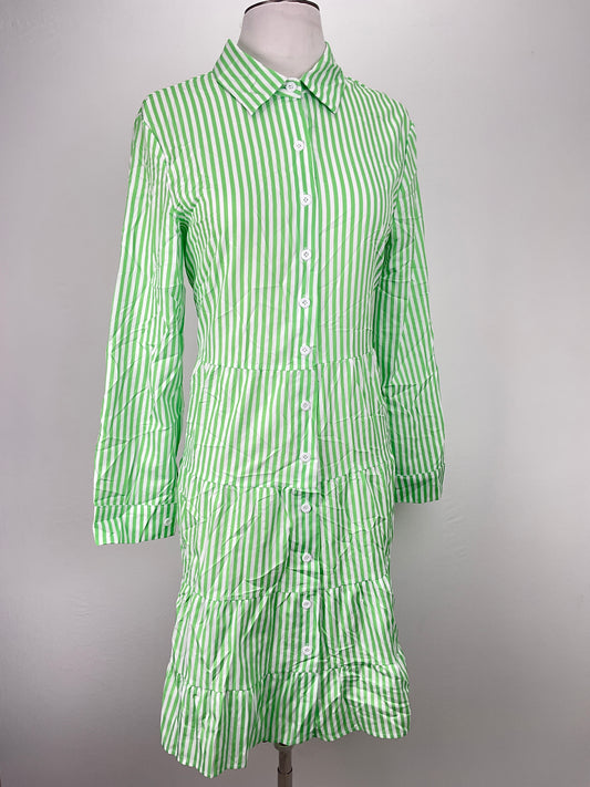 Vestido Camisero Verde de Rayas Variangis