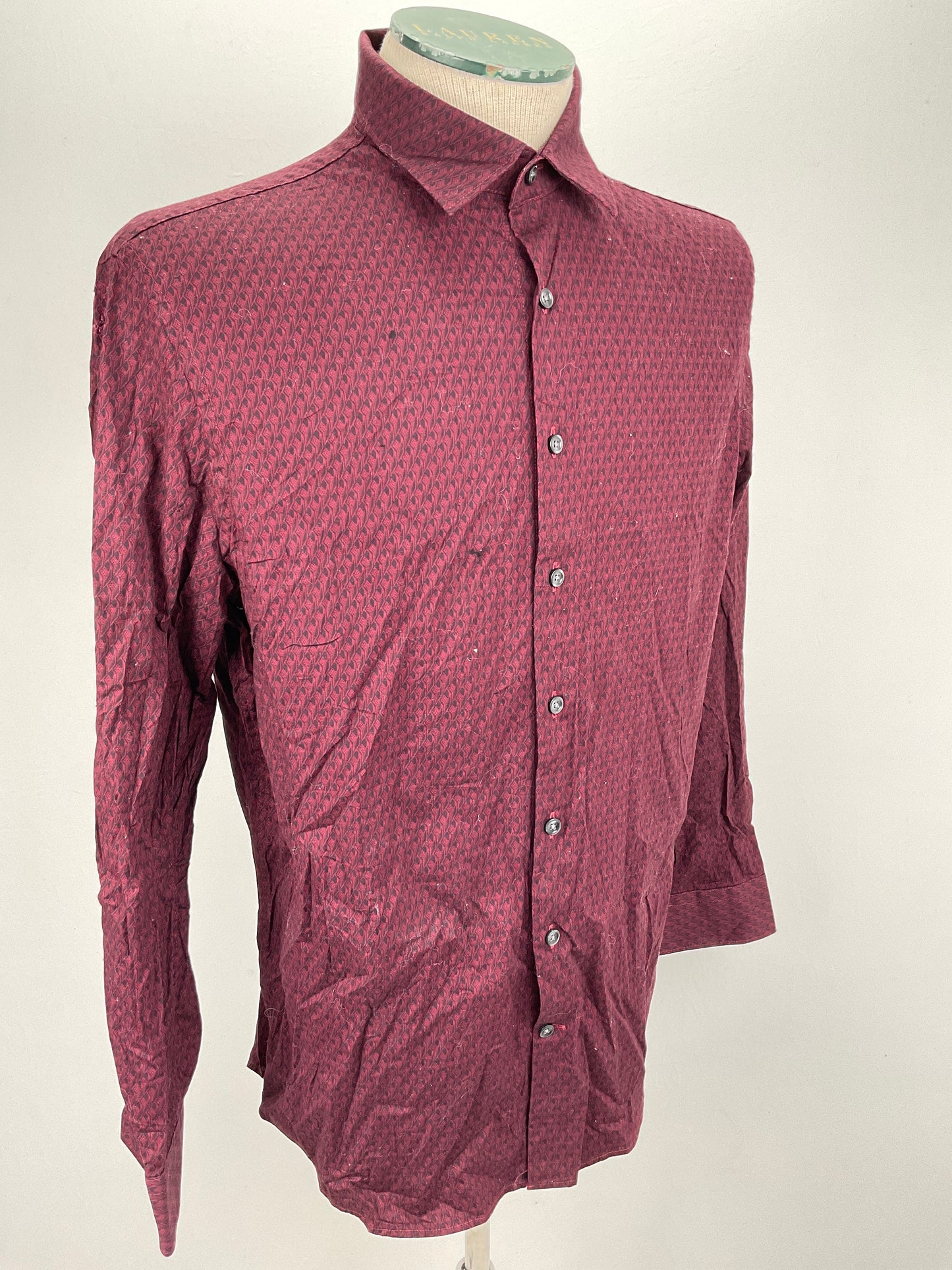 Camisa Rojo vino Express