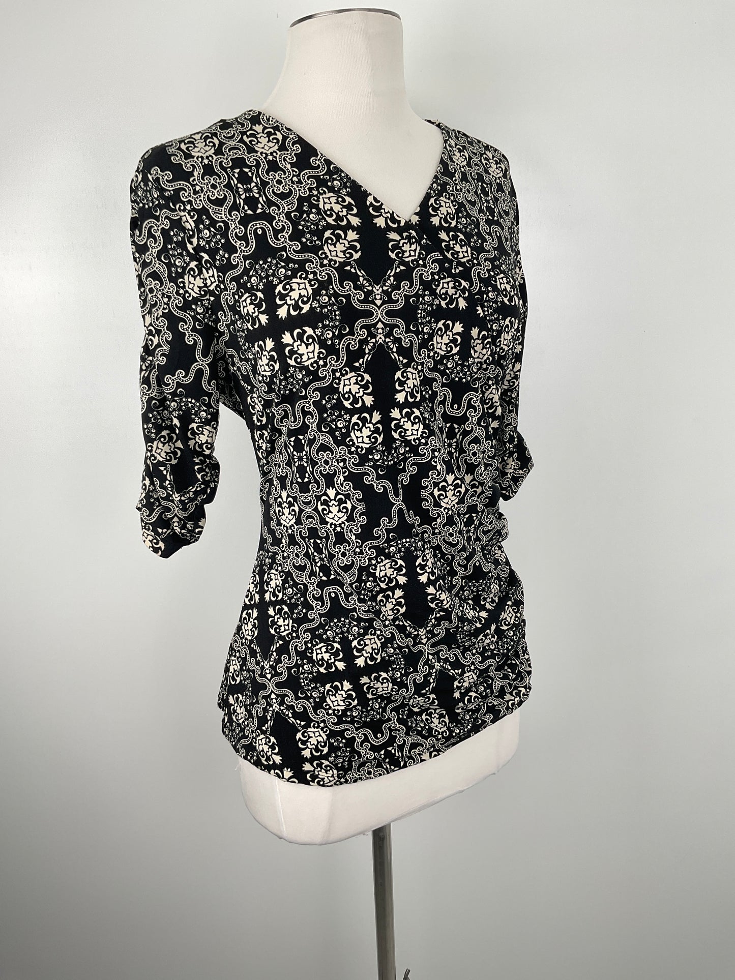 Blusa Negro Floral Style Co