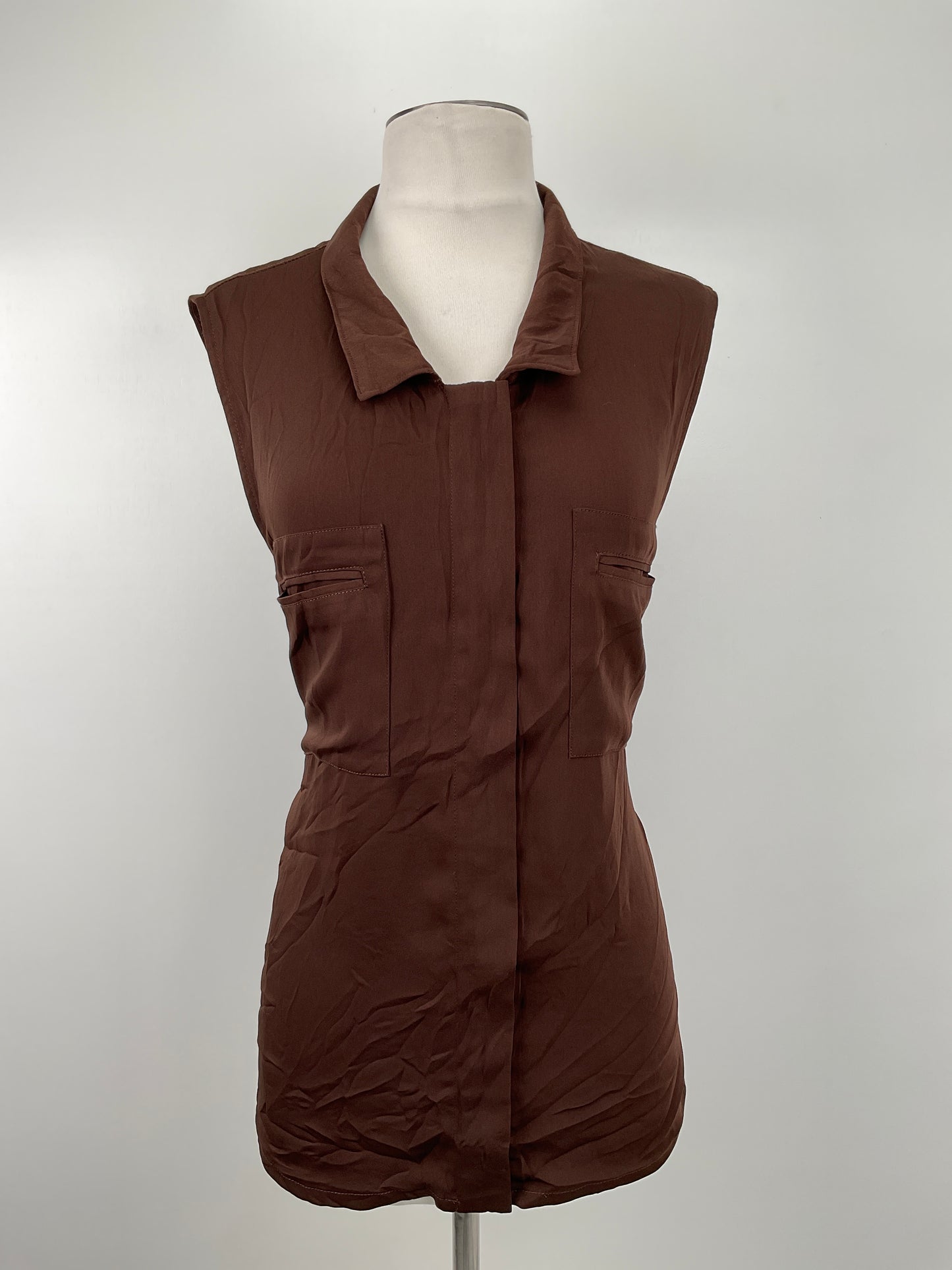 Camisa Marron Liz Claiborne