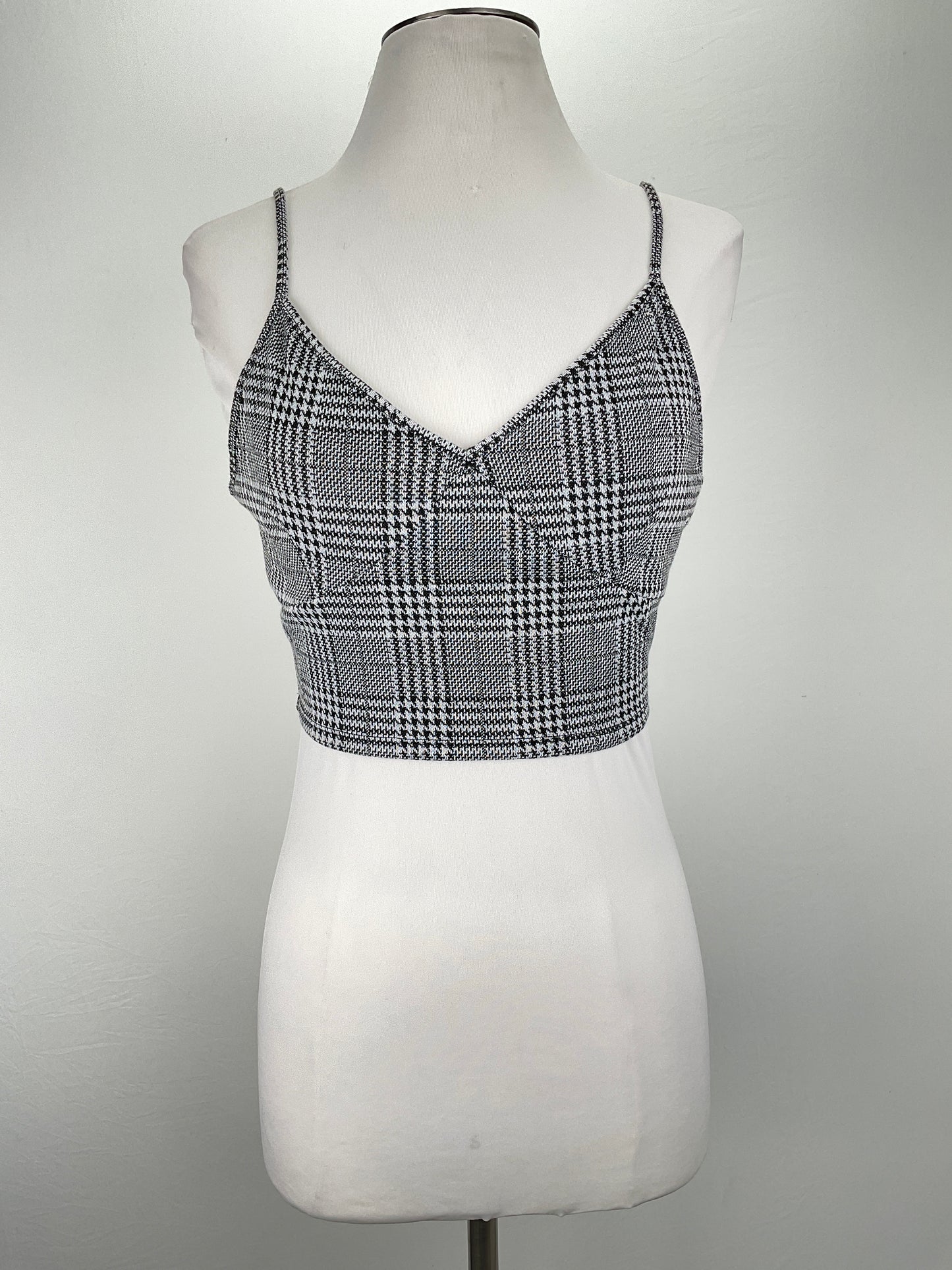 Blusa Gris de Cuadro Heart Hips