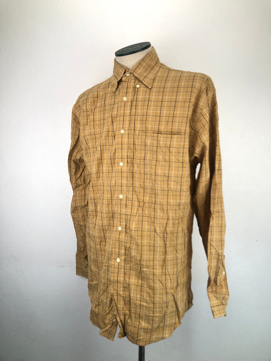 Camisa Amarillo  De Cuadro Jos.a.Bank