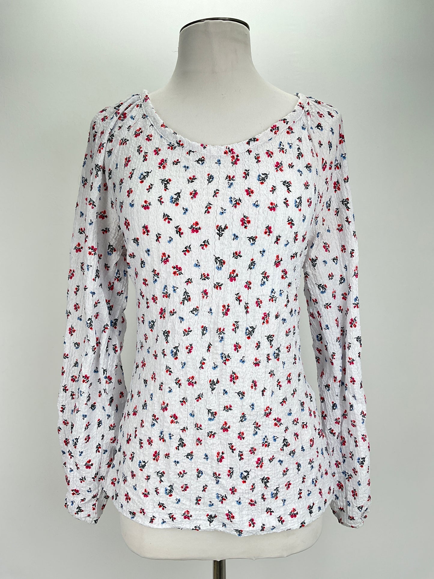 Blusa Blanco Floral Loft
