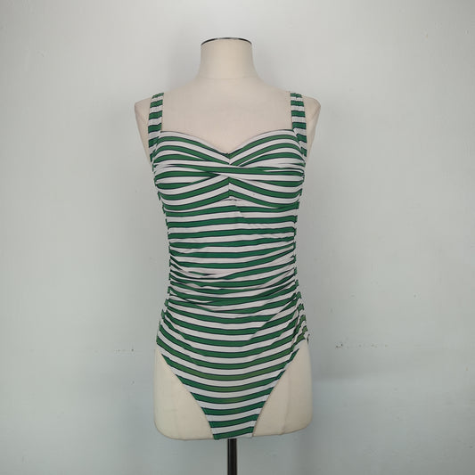Traje de Baño Verde rayada Niptuck Swim