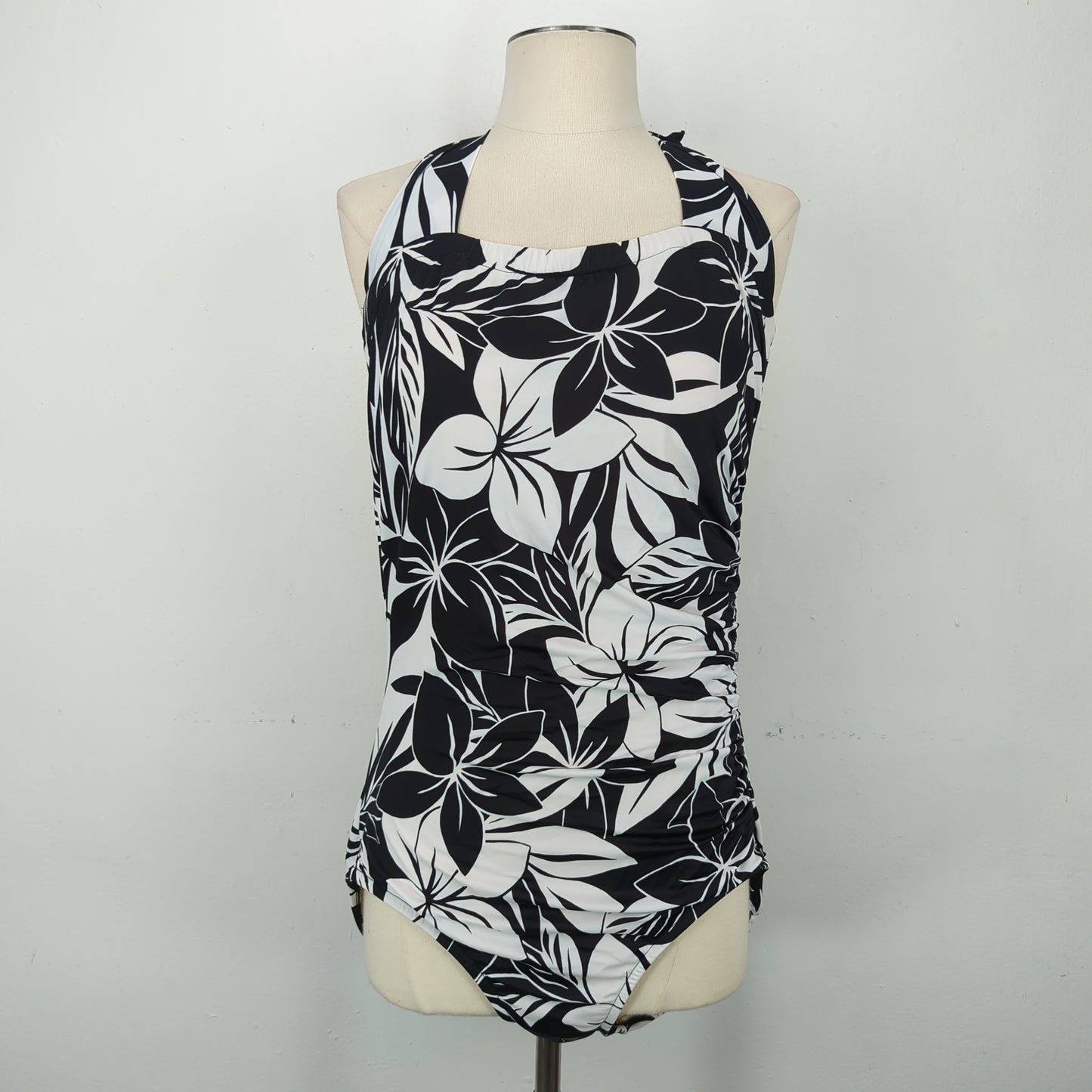 Traje De Baño Negro de Flores Maxine