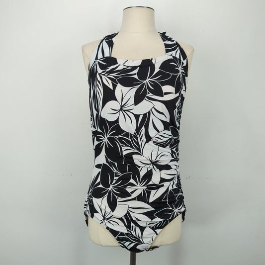 Traje De Baño Negro de Flores Maxine