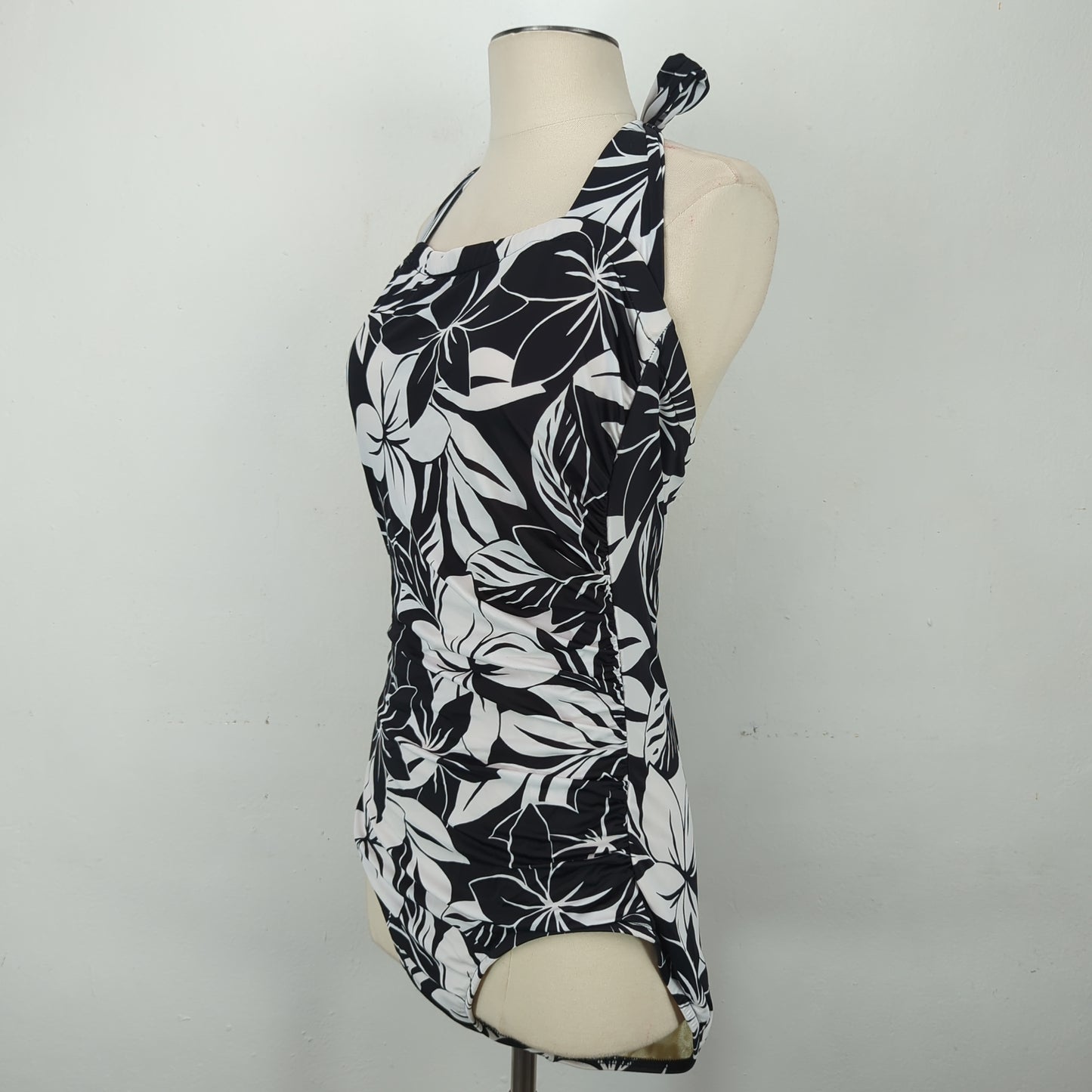 Traje De Baño Negro de Flores Maxine