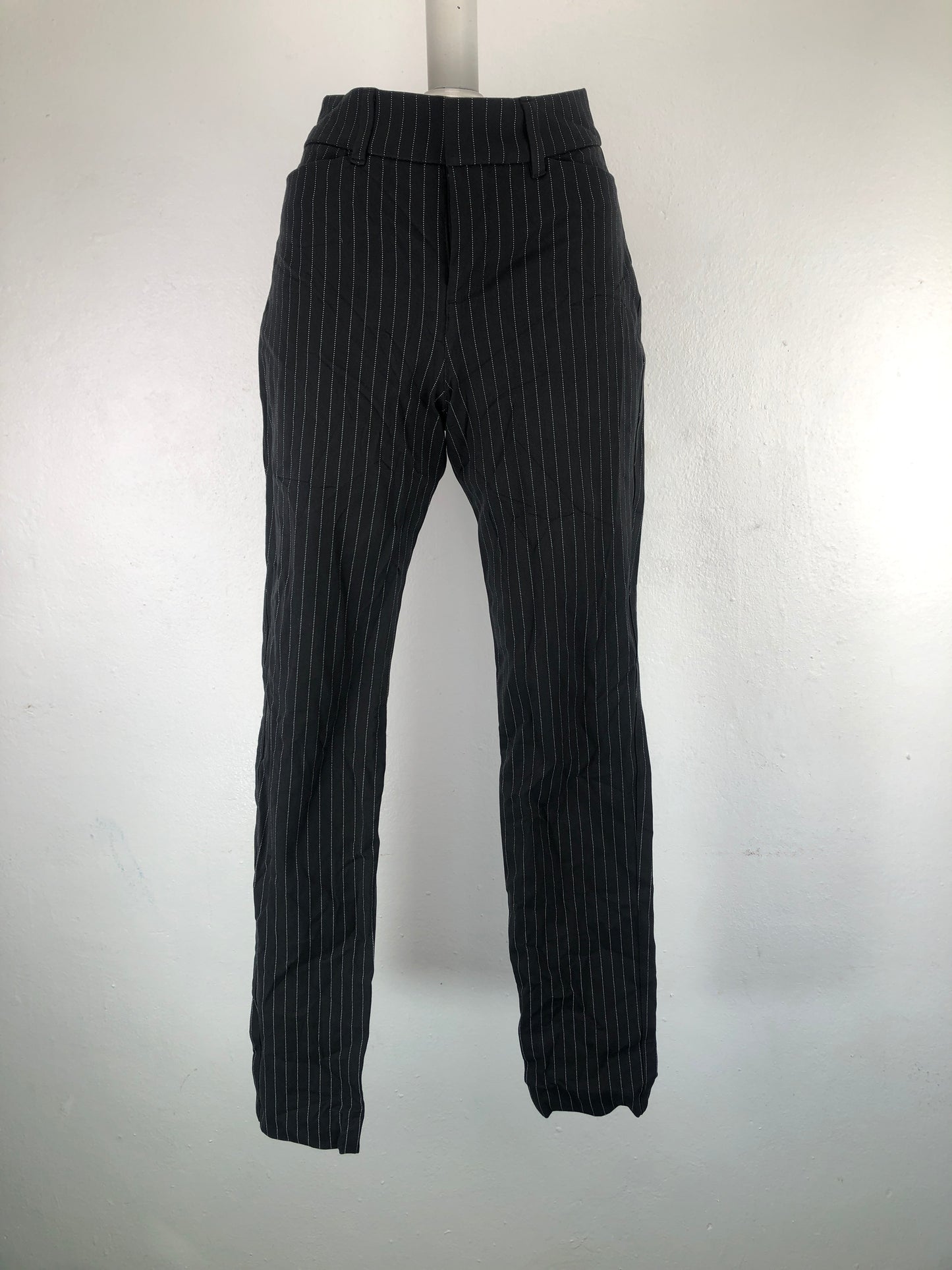 Pantalon Negro Rayas de Vestir Old Navy