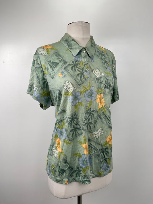 Camiseta Verde Floral Tommy Bahama