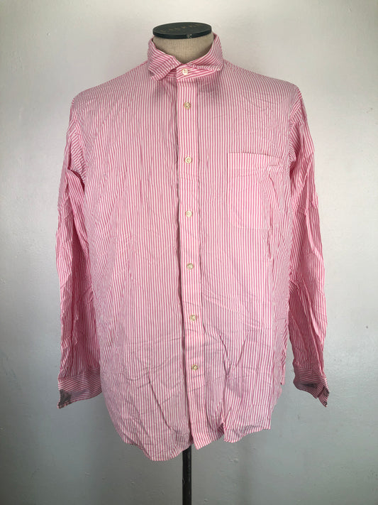 Camisa Rosado De Rayas Lands end