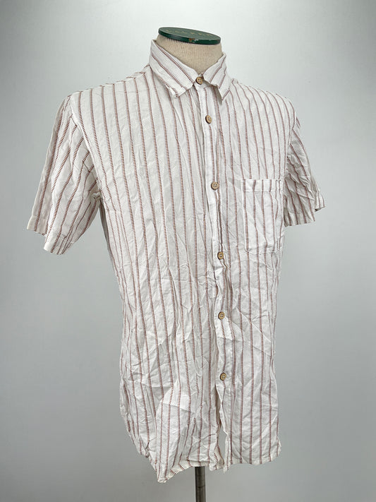 Camisa Blanco de Rayas Double Break