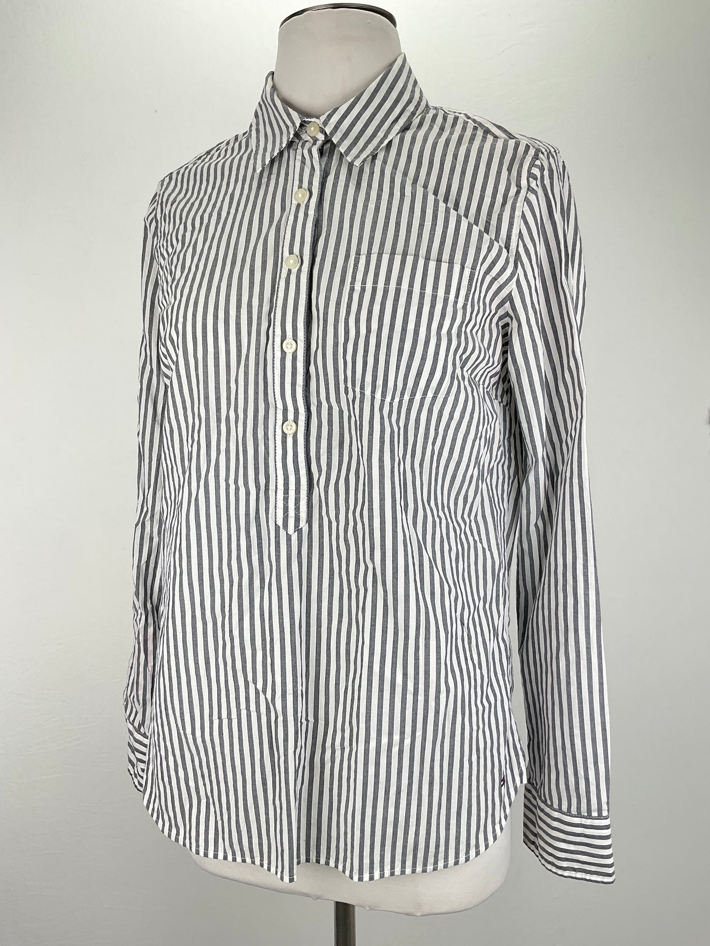 Camisa Gris de Rayas Tommy Hilfiger
