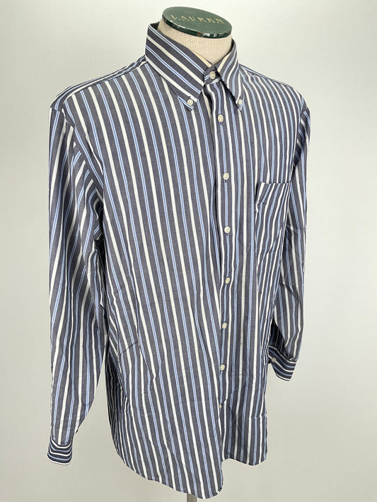 Camisa Gris de Rayas Stafford
