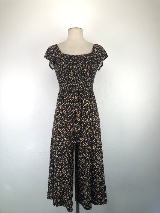 Enterizo Negro Floral  Nodstrom