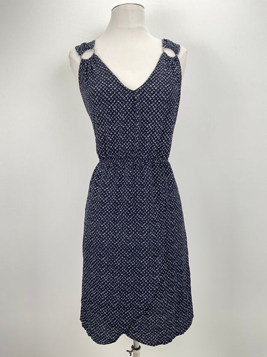 Vestido Azul marino de Lunares Wrapper