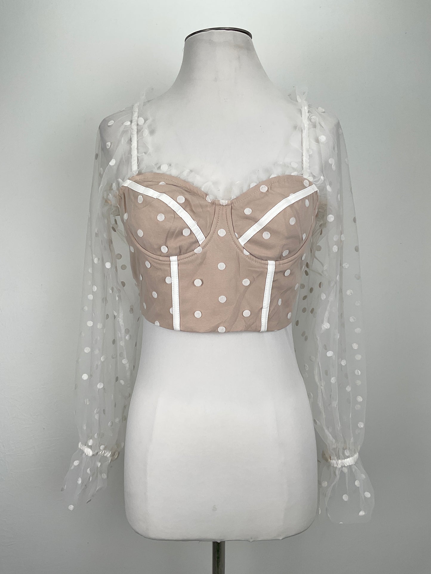 Blusa Crema de Lunares Rnwy