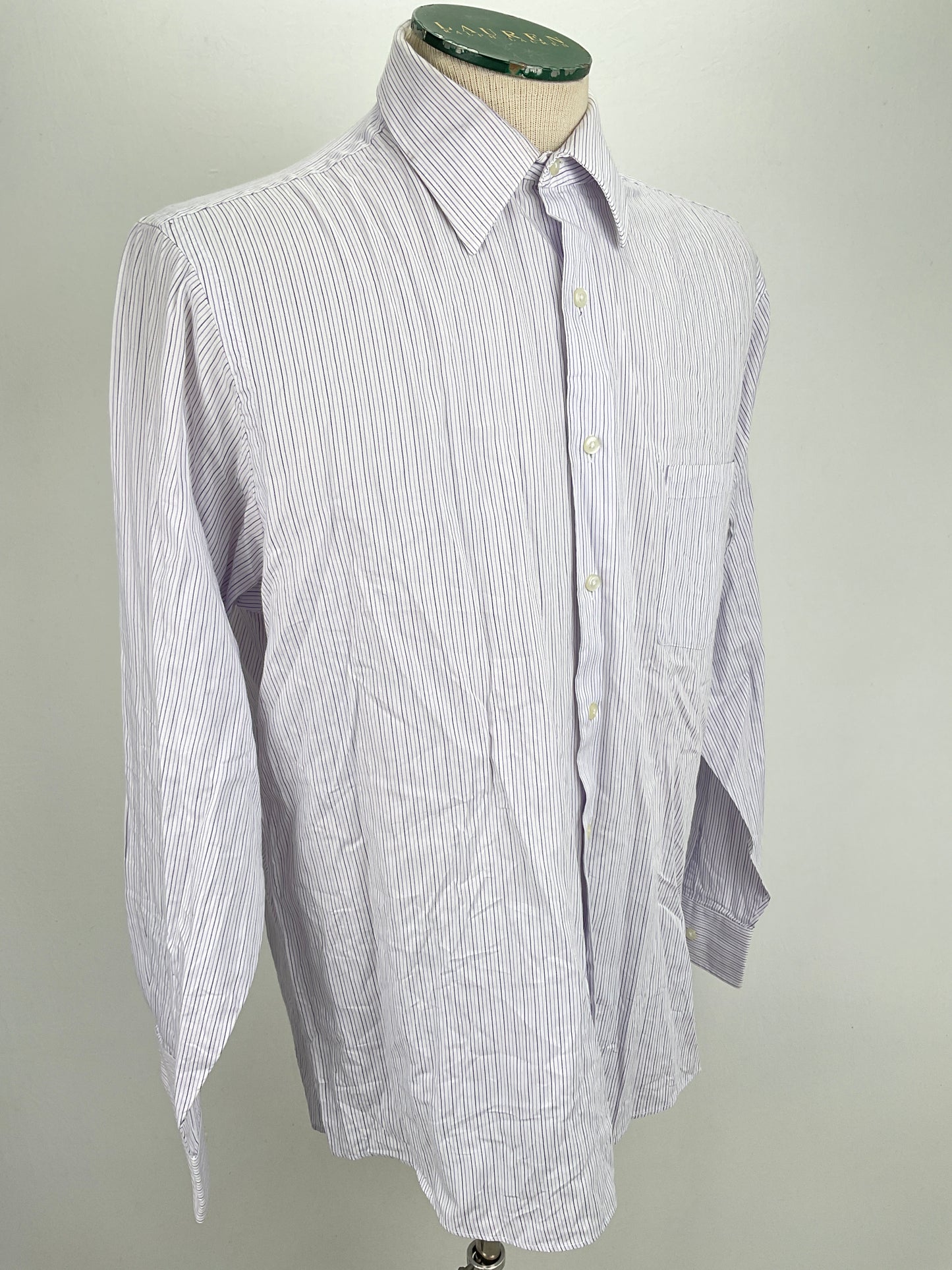 Camisa Blanco de Rayas Van Heusen