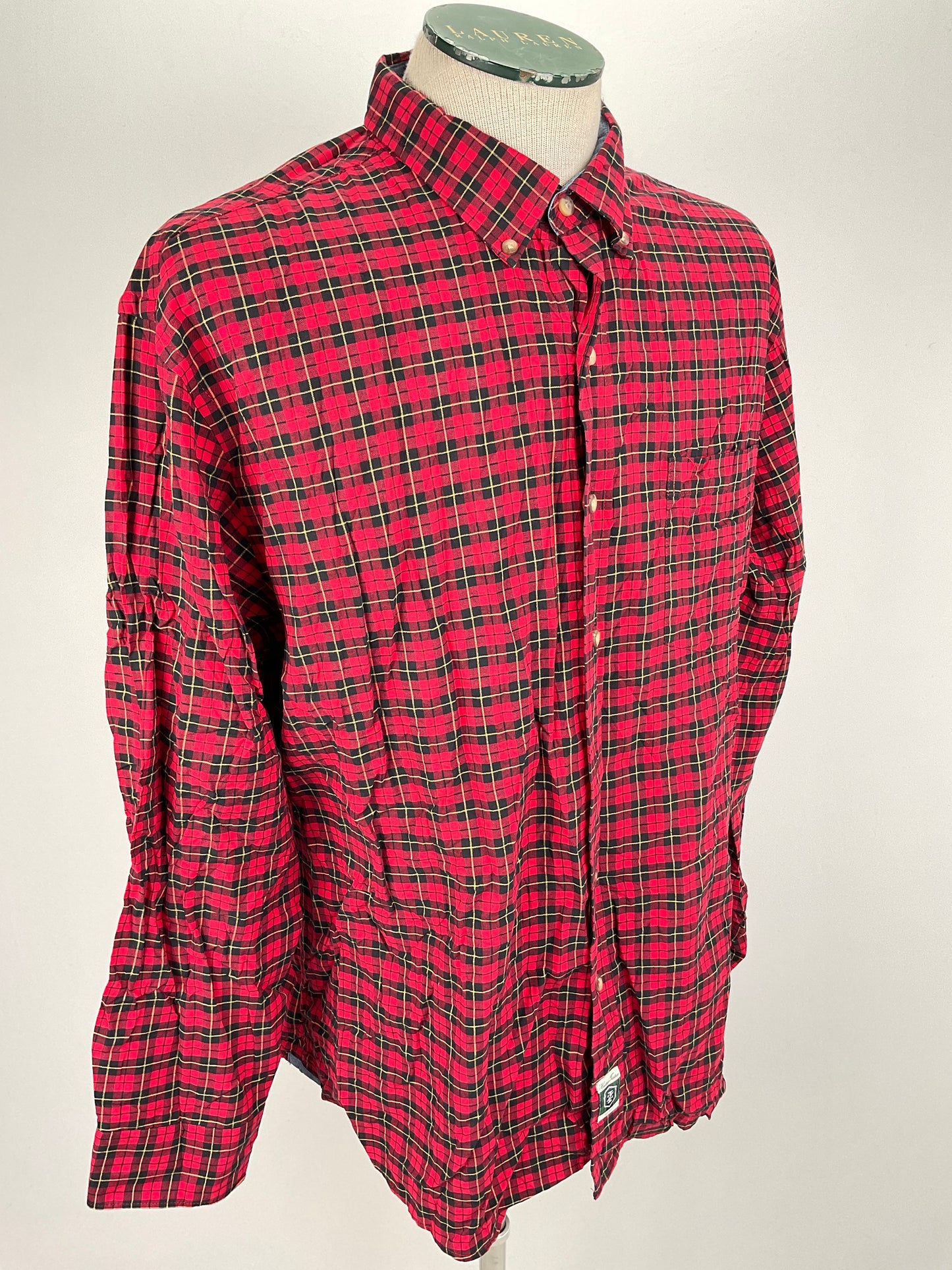 Camisa Rojo de Cuadro Izod