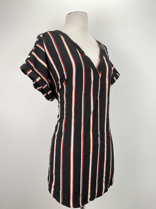 Blusa Negro de Rayas Shein Curve