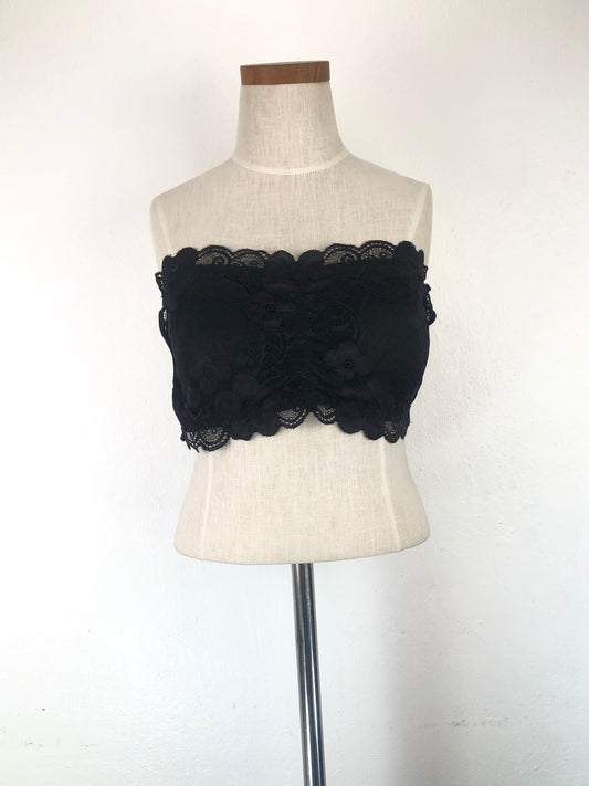 Top Negro de Flores Variangis