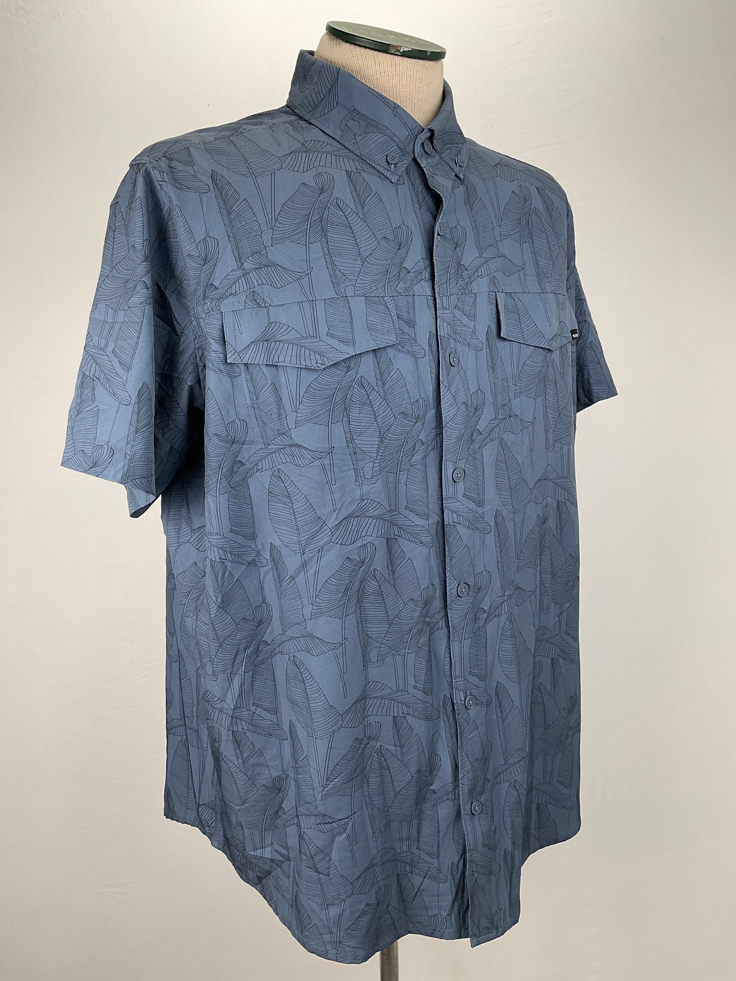 Camisa Gris Floral Hurley