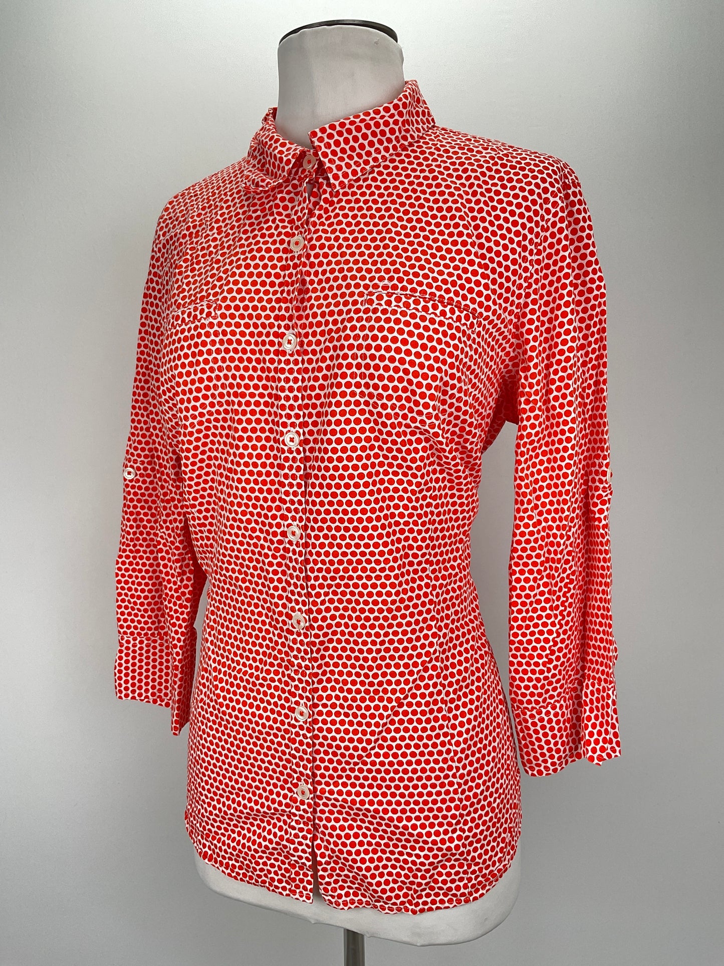 Camisa Naranja de Lunares Van Heusen