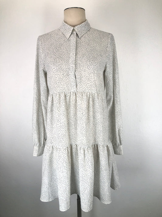 Vestido Blanco de Lunares Express