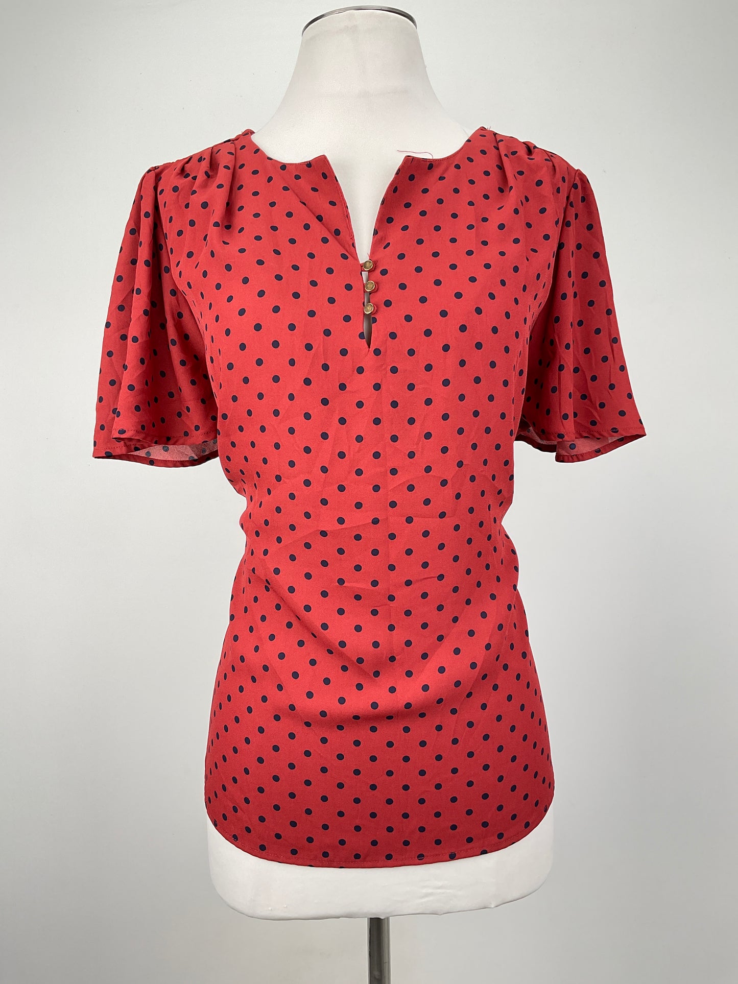 Blusa Rojo de Lunares Janetchurg