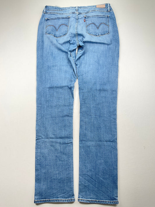Pantalon Jeans Azul  claro Mid Rise Skinny